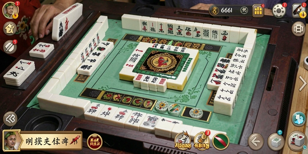 Tampilan screenshot dari gameplay seru Mahjong di 666I.