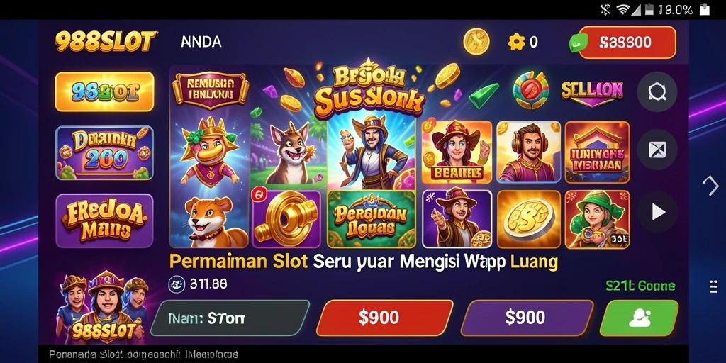 Tampilan menarik dari permainan slot 988SLOT yang mengasyikkan.