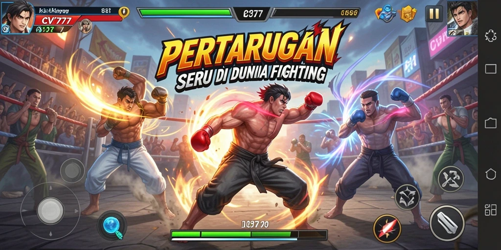 Gameplay seru dan aksi pertarungan yang mendebarkan dalam CV777.