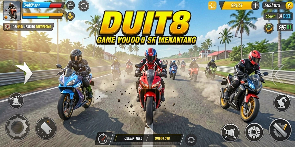 Tampilan gameplay DUIT8 yang seru dan penuh aksi.