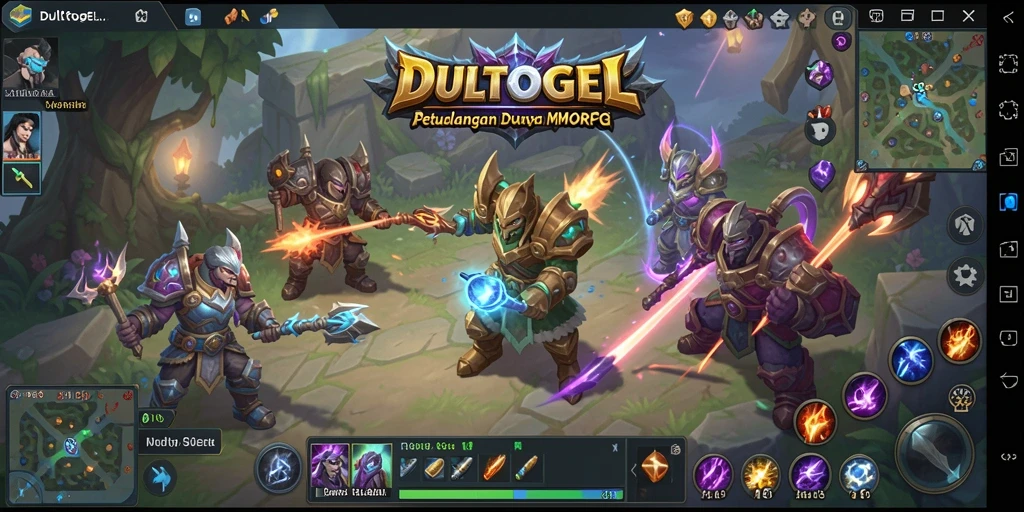 Tampilan permainan DULTOGEL yang menakjubkan dalam dunia MMORPG.