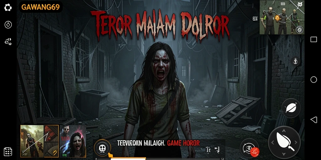 Screenshot GAWANG69 menampilkan suasana menegangkan dalam gameplay Horror.