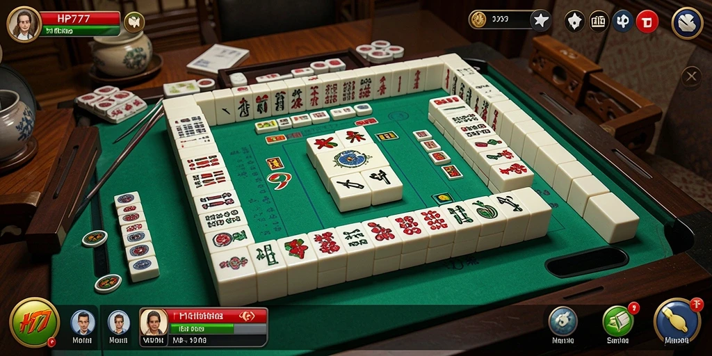 Tangkapan layar gameplay Mahjong yang seru di HP777.