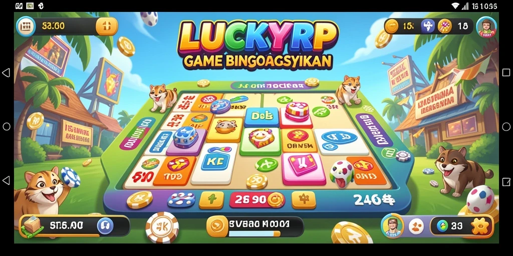 Tangkapan layar gameplay LUCKYRP yang menampilkan keseruan bermain Bingo.