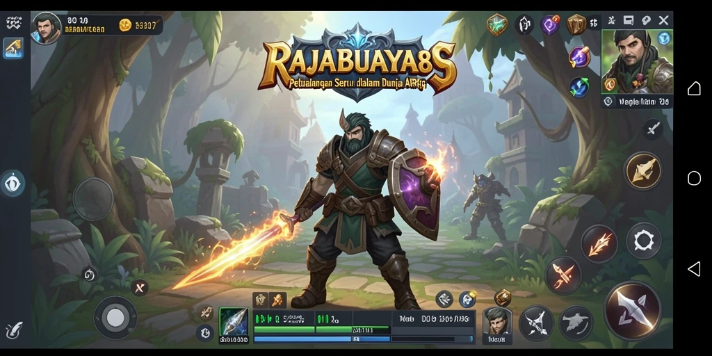 Screenshot aksi gameplay epik di RAJABUAYA89.