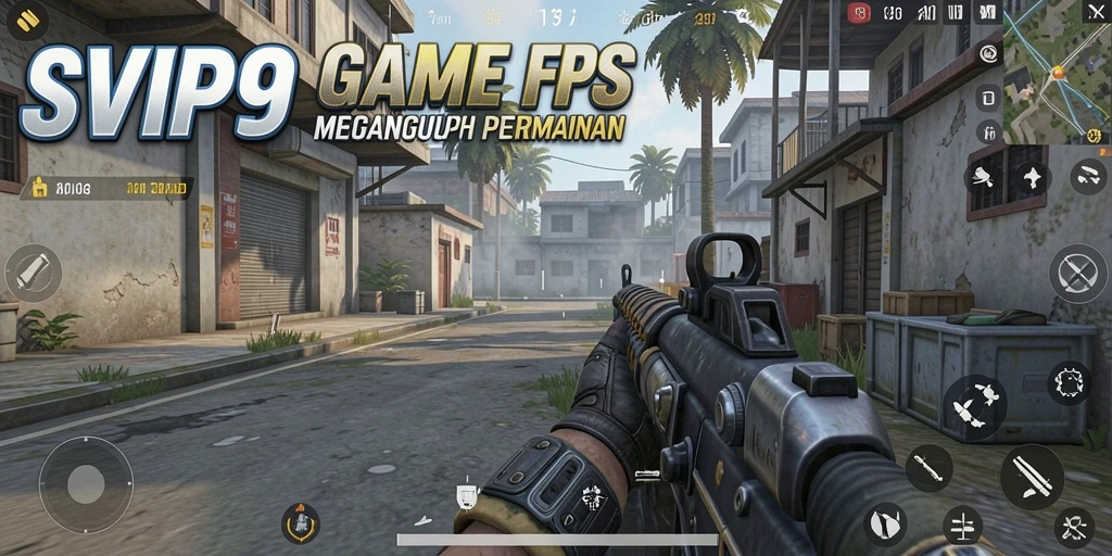 Tampilan gameplay intens dan seru dari SVIP9 dalam mode FPS.