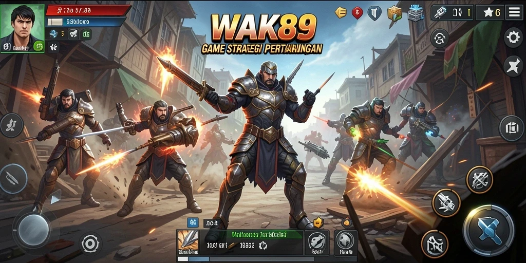 Tangkapan layar permainan <strong>WAK89</strong> menampilkan taktik pertempuran yang seru.