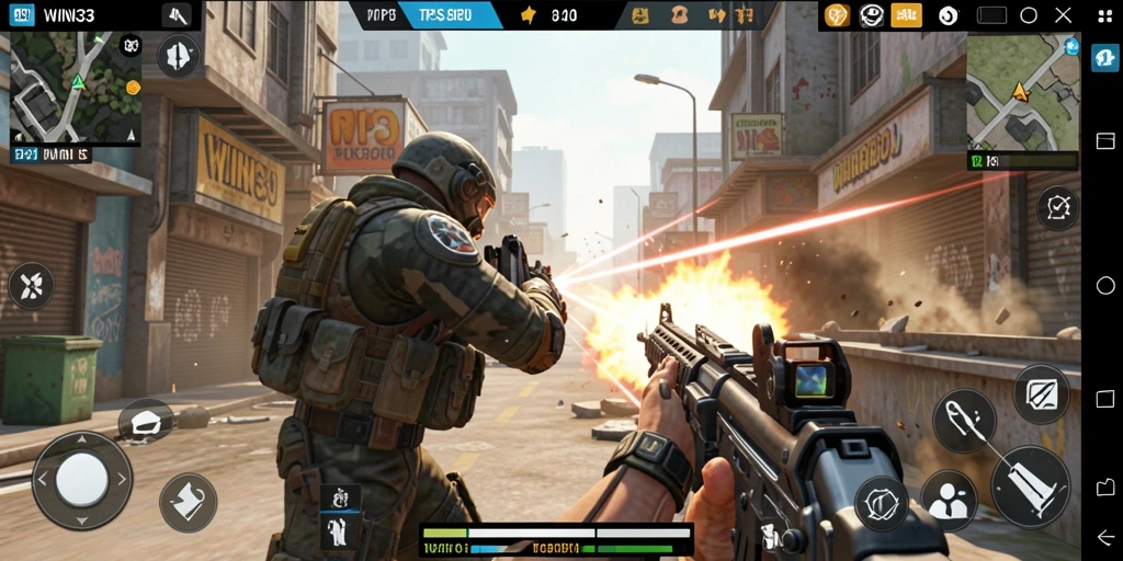Tangkapan layar menunjukkan gameplay mendebarkan dalam WIN33 dengan aksi seru.