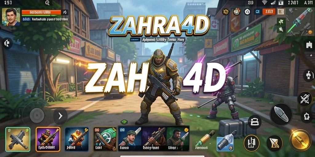 Screenshot ZAHRA4D menampilkan tampilan antarmuka pengguna yang menarik.